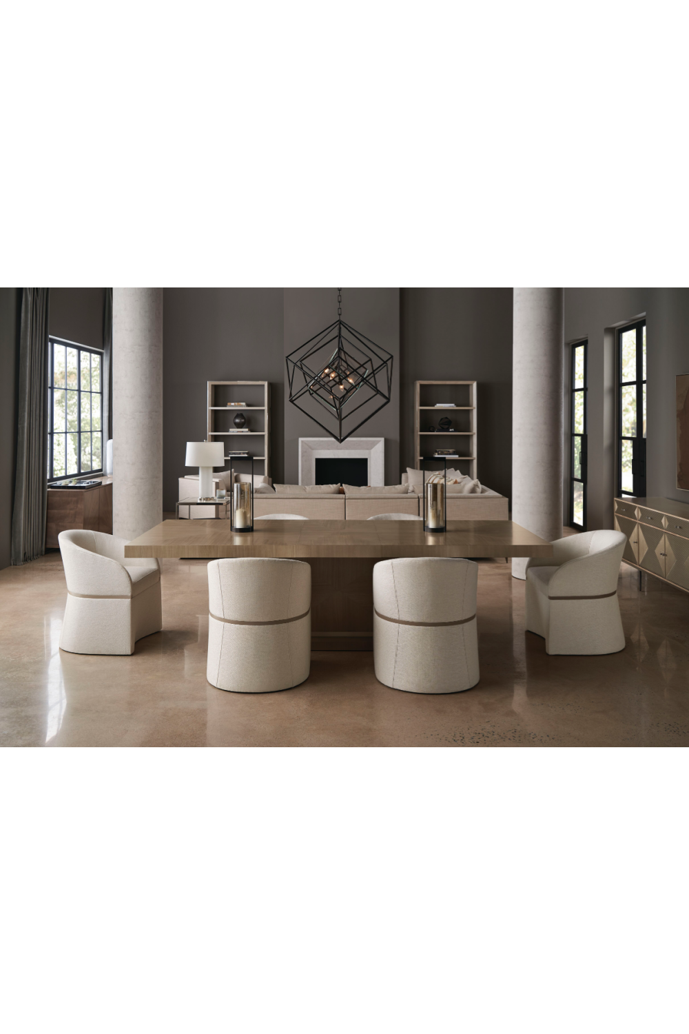   Starburst Patterned Wooden Sideboard | Oroa.com