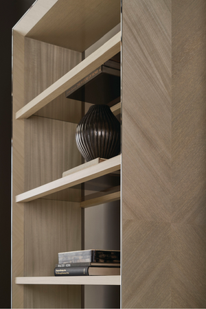   Bronze Glass Shelf Bookcase | Oroa.com