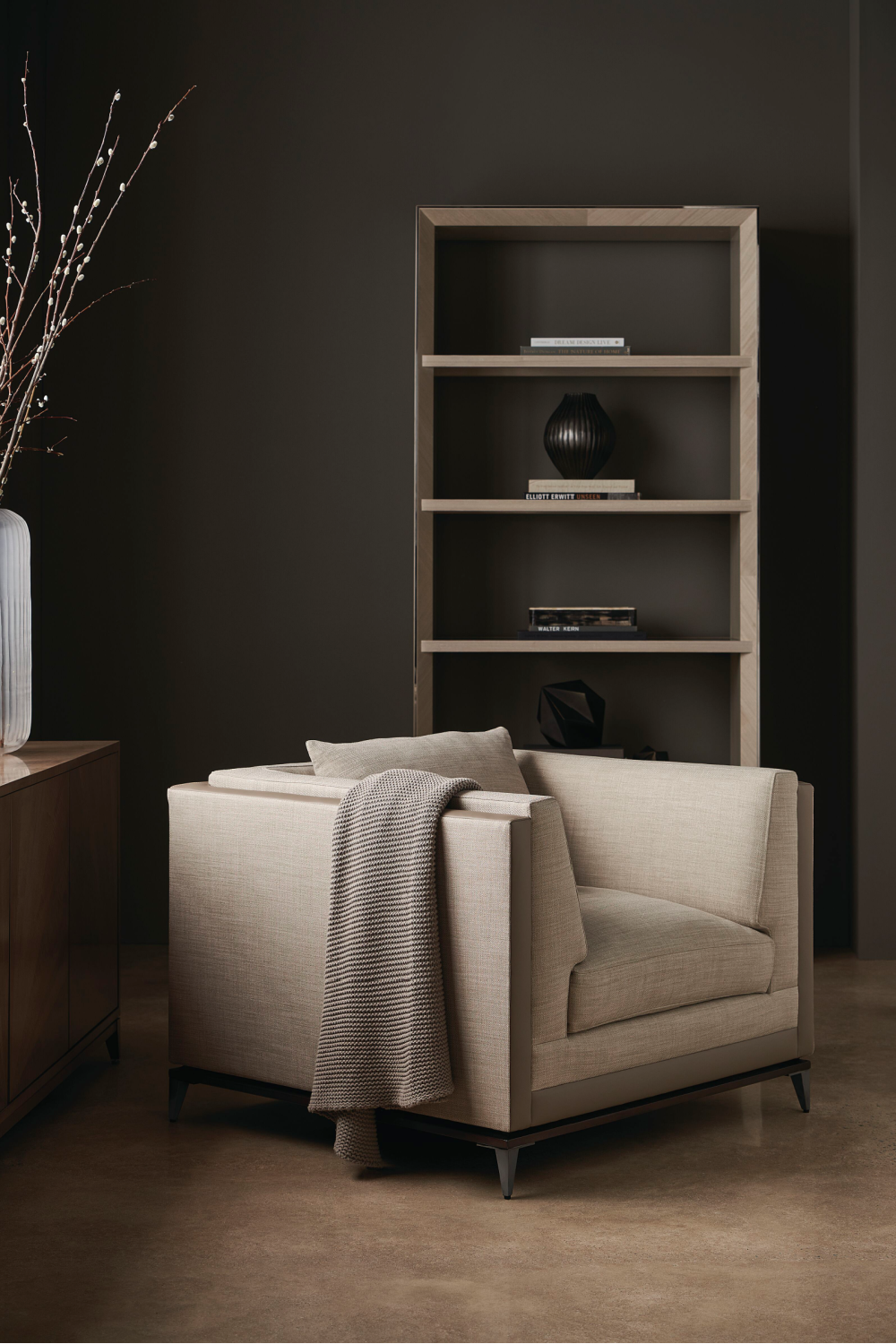   Bronze Glass Shelf Bookcase | Oroa.com