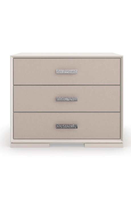   Vinyl 3-Drawer Nightstand | Oroa.com