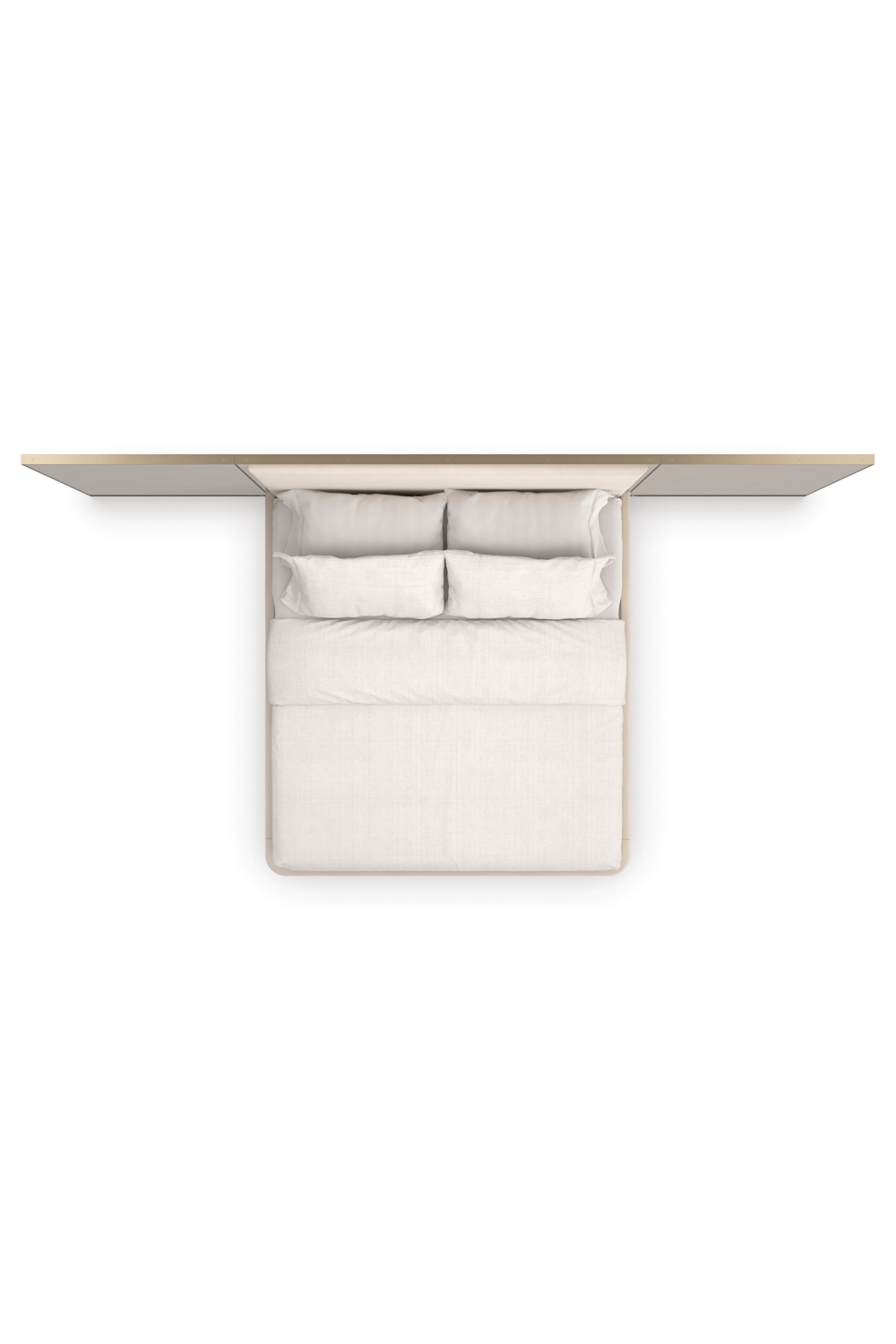   Wing Panelled Cream Bed | Oroa.com
