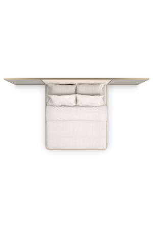   Wing Panelled Cream Bed | Oroa.com