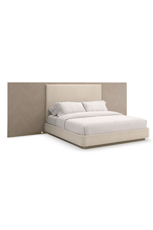   Wing Panelled Cream Bed | Oroa.com