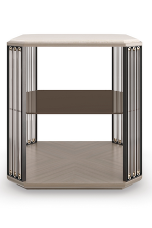   Bronze Glass End Table | Oroa.com