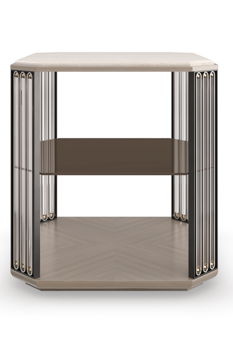   Bronze Glass End Table | Oroa.com