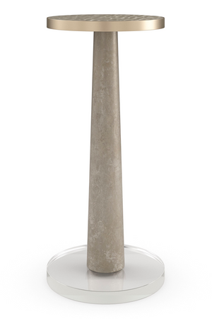   Wavy Glass Pedestal Side Table | Oroa.com