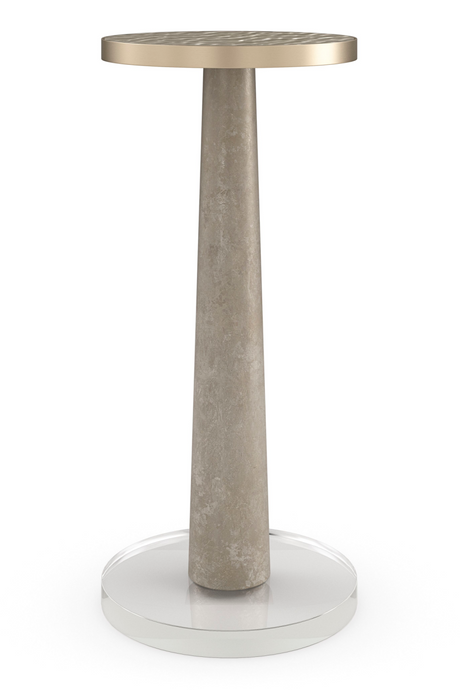   Wavy Glass Pedestal Side Table | Oroa.com