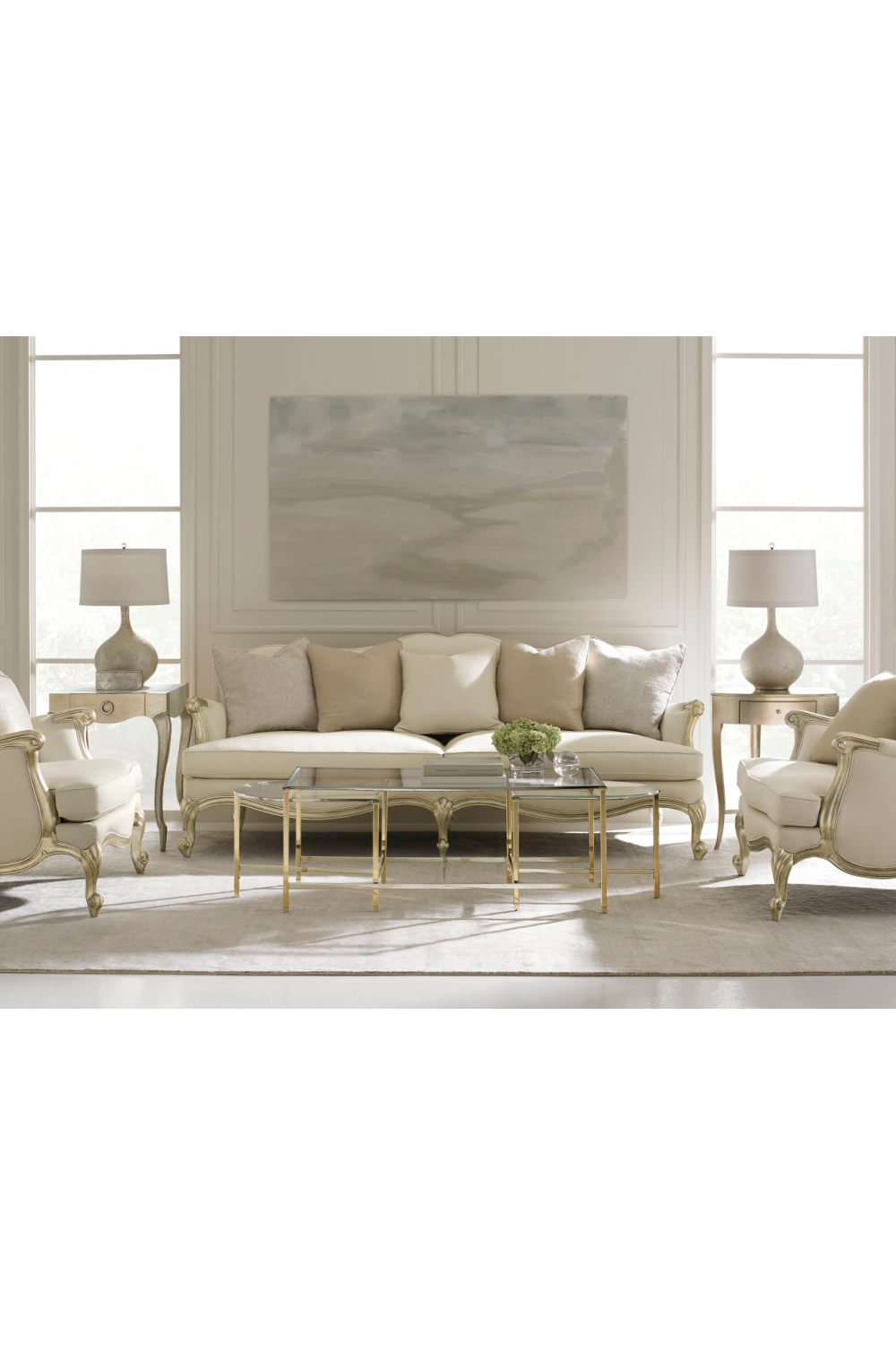   Gold 1-Drawer Accent Table | Oroa.com