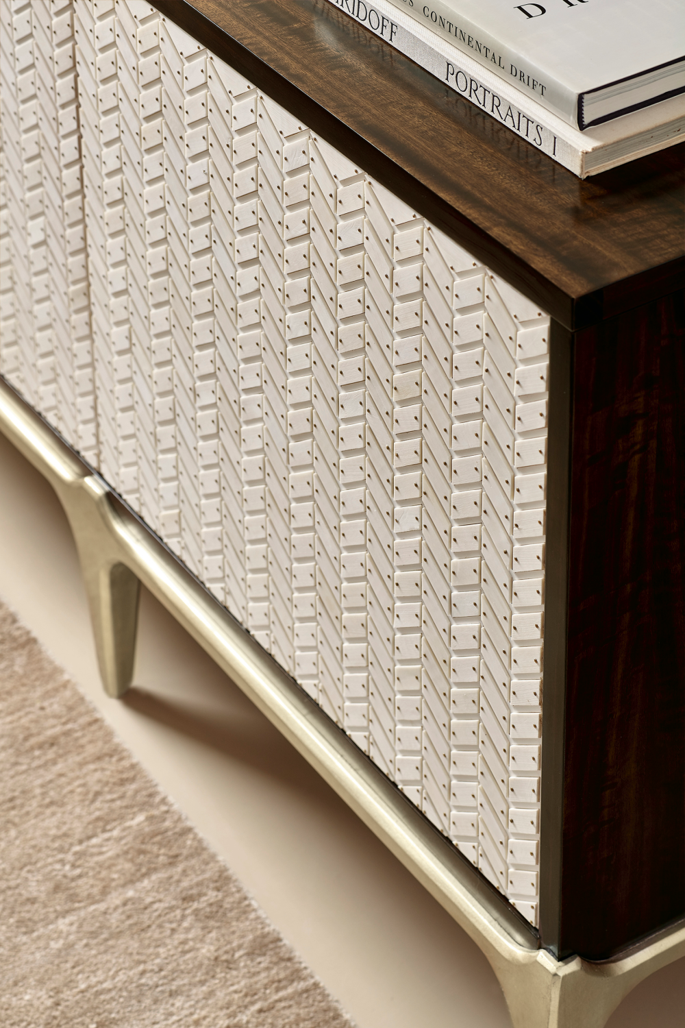   Faux Bone Media Cabinet | Oroa.com