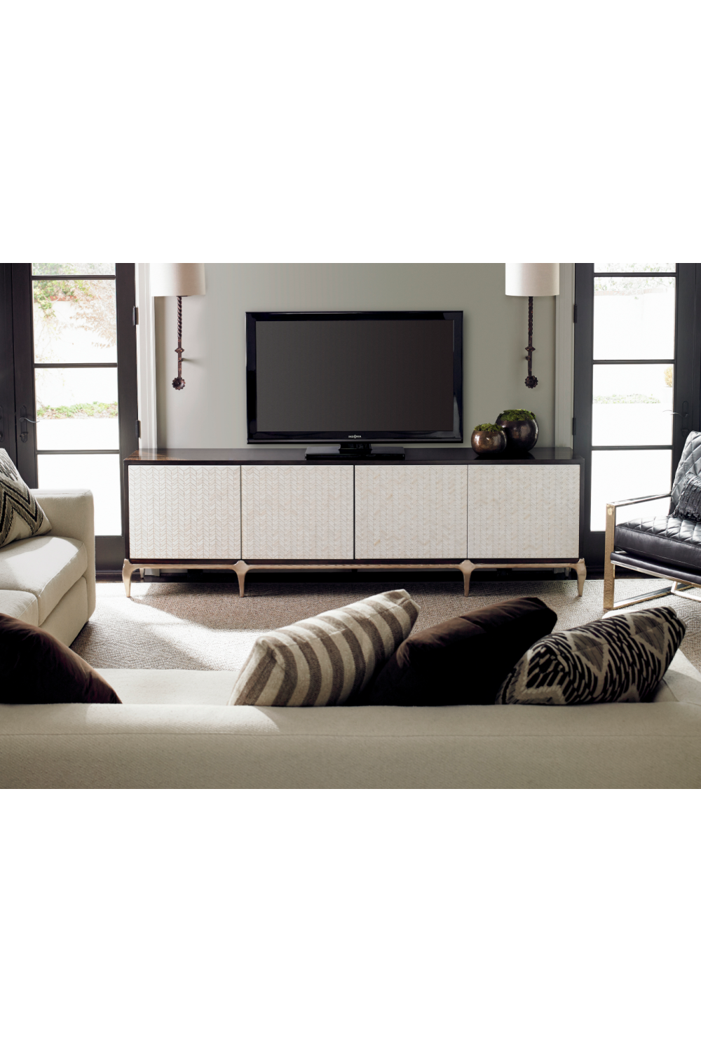   Faux Bone Media Cabinet | Oroa.com