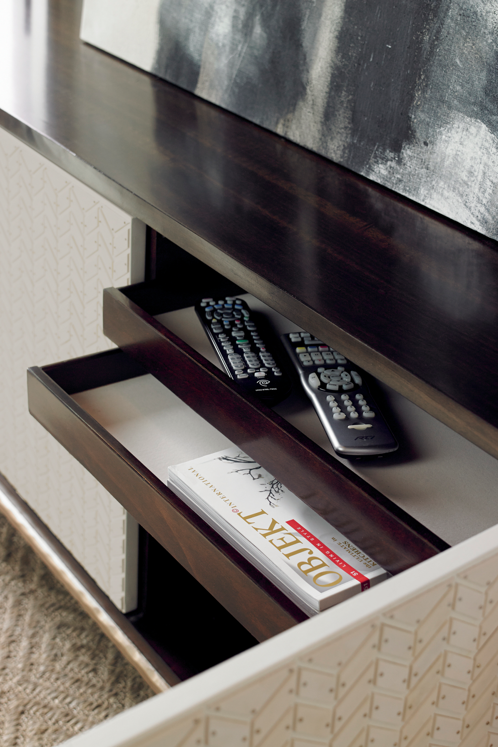   Faux Bone Media Cabinet | Oroa.com