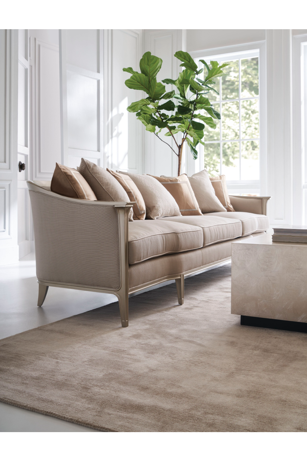   Rectangular Taupe Coffee Table | Oroa.com