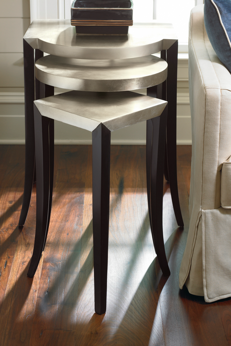   Silver Leaf Nesting Side Tables (3) | Oroa.com