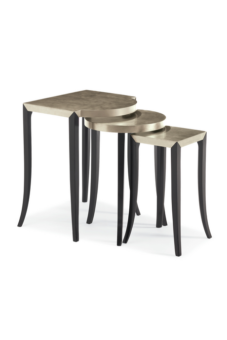   Silver Leaf Nesting Side Tables (3) | Oroa.com