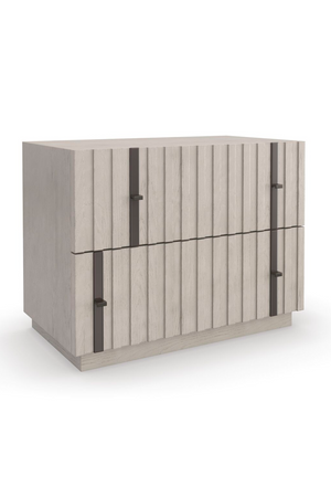   Oak Veneer Modern Nightstand | Oroa.com