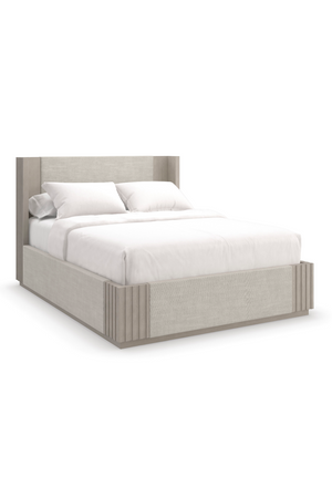   Taupe Linen Bed | Oroa.com