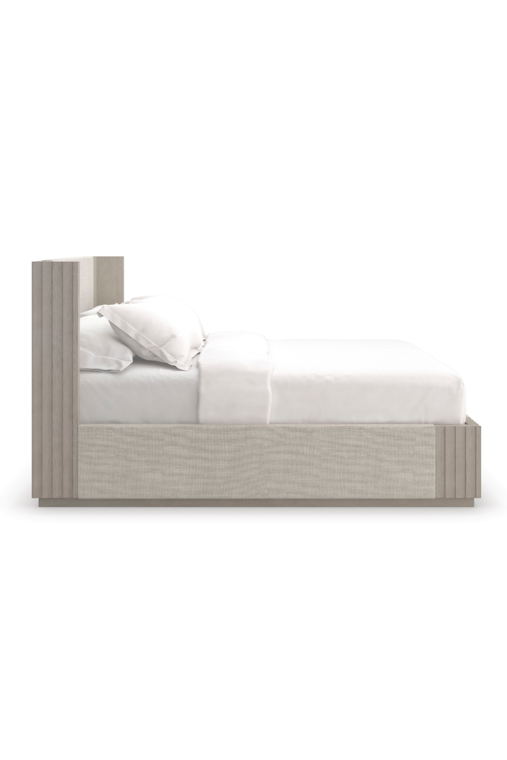   Taupe Linen Bed | Oroa.com