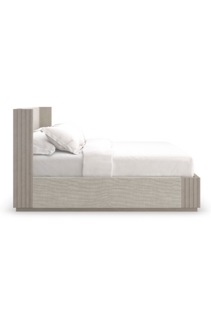   Taupe Linen Bed | Oroa.com