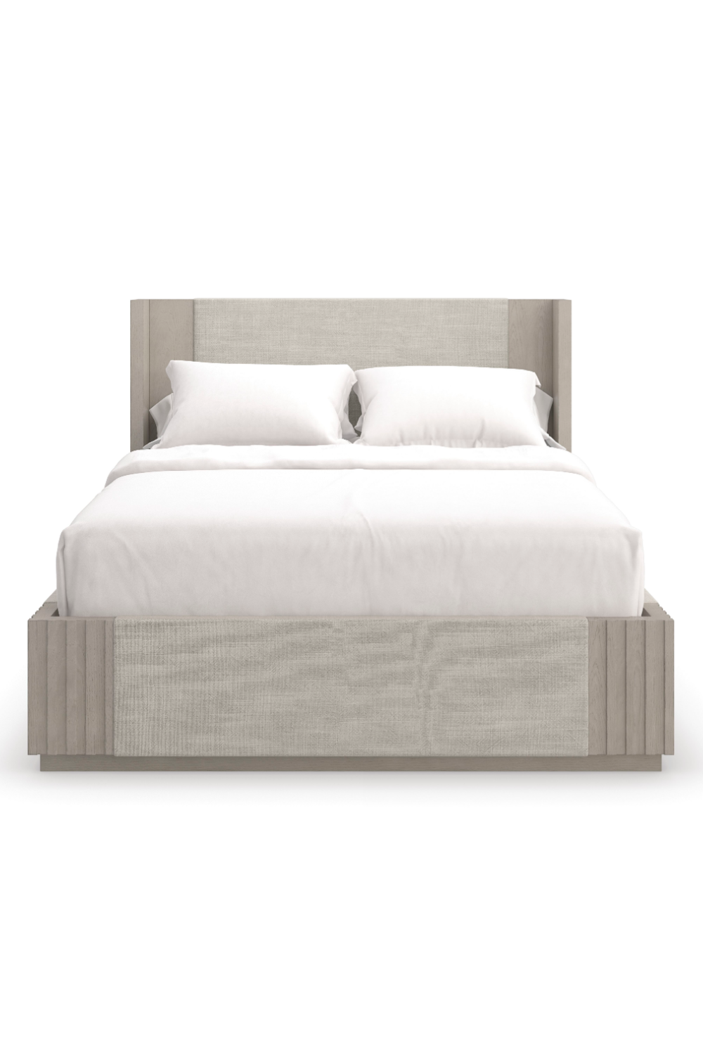   Taupe Linen Bed | Oroa.com