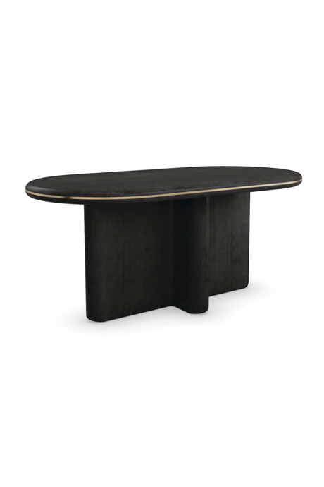   Oval Black Dining Table | Oroa.com