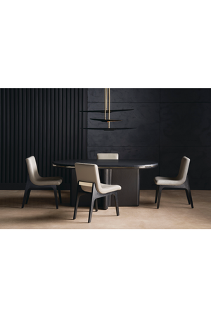   Oval Black Dining Table | Oroa.com