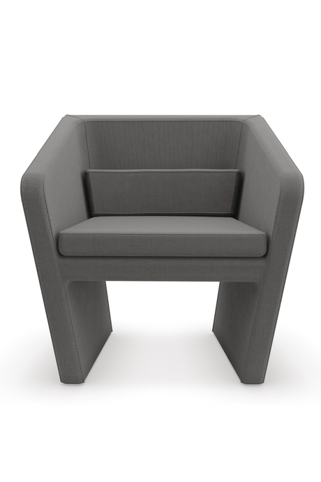   Gray Linen Occasional Chair | Oroa.com