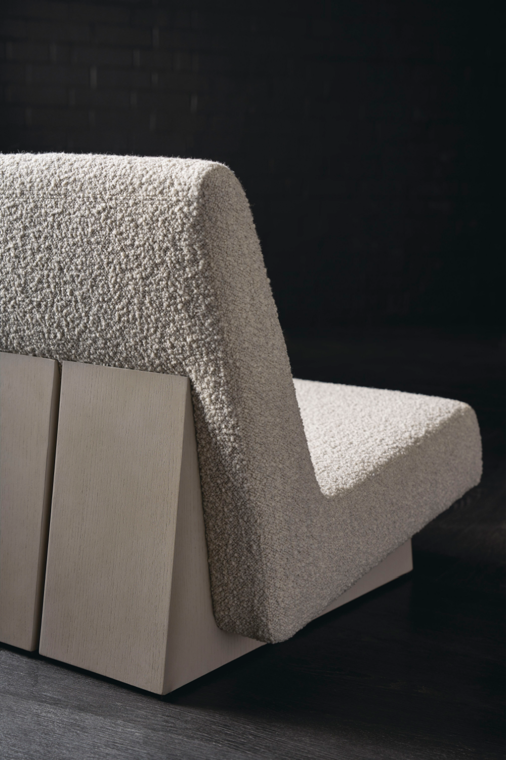   Gray Bouclé Modern Accent Chair | Oroa.com
