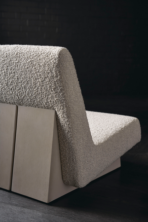   Gray Bouclé Modern Accent Chair | Oroa.com