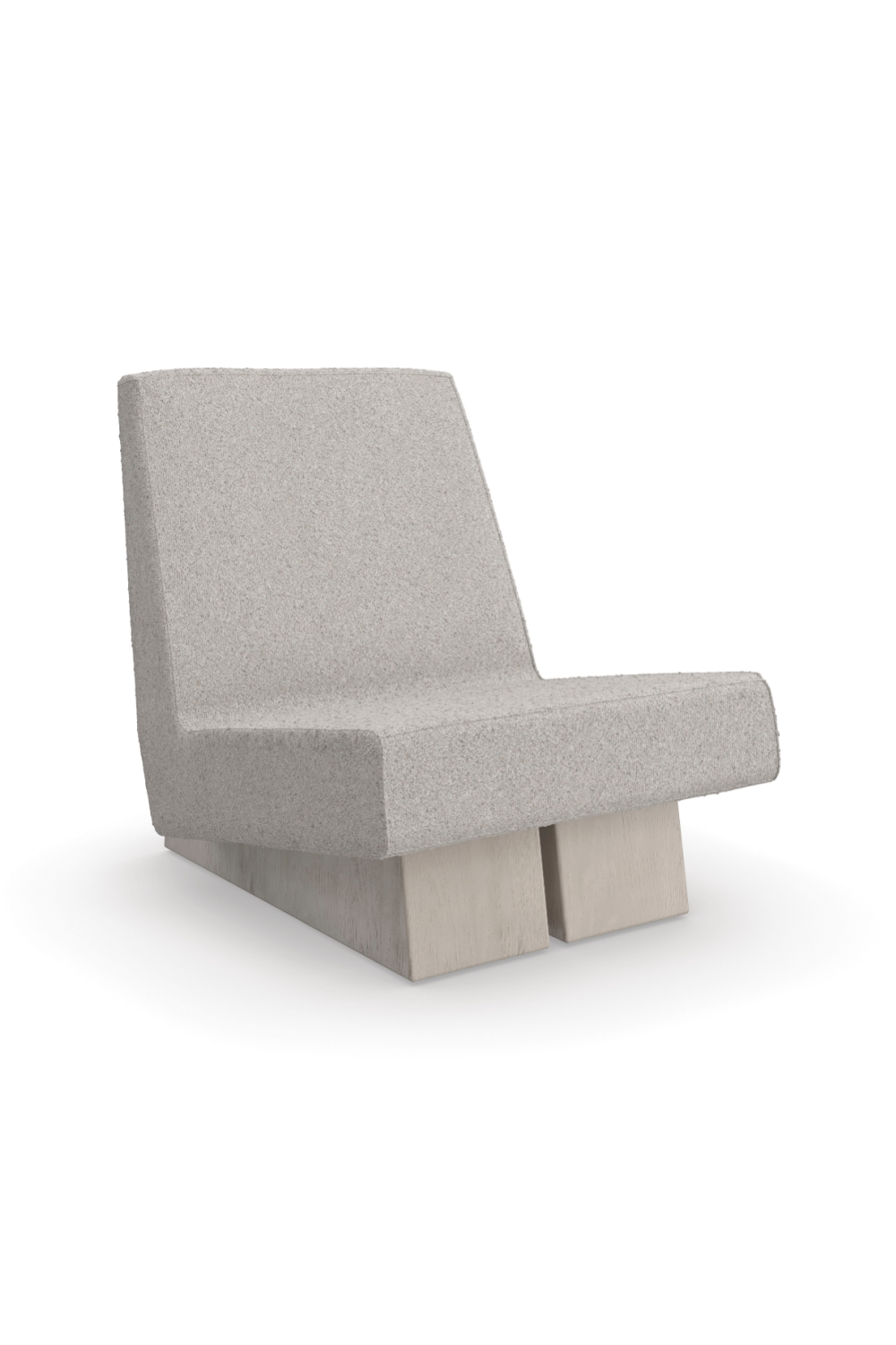   Gray Bouclé Modern Accent Chair | Oroa.com