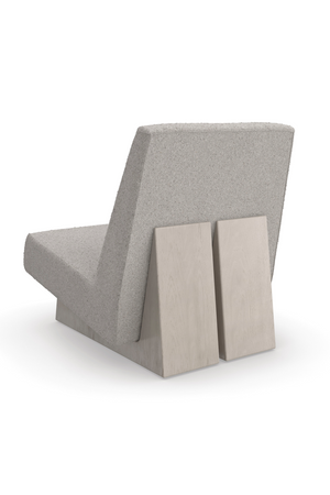   Gray Bouclé Modern Accent Chair | Oroa.com