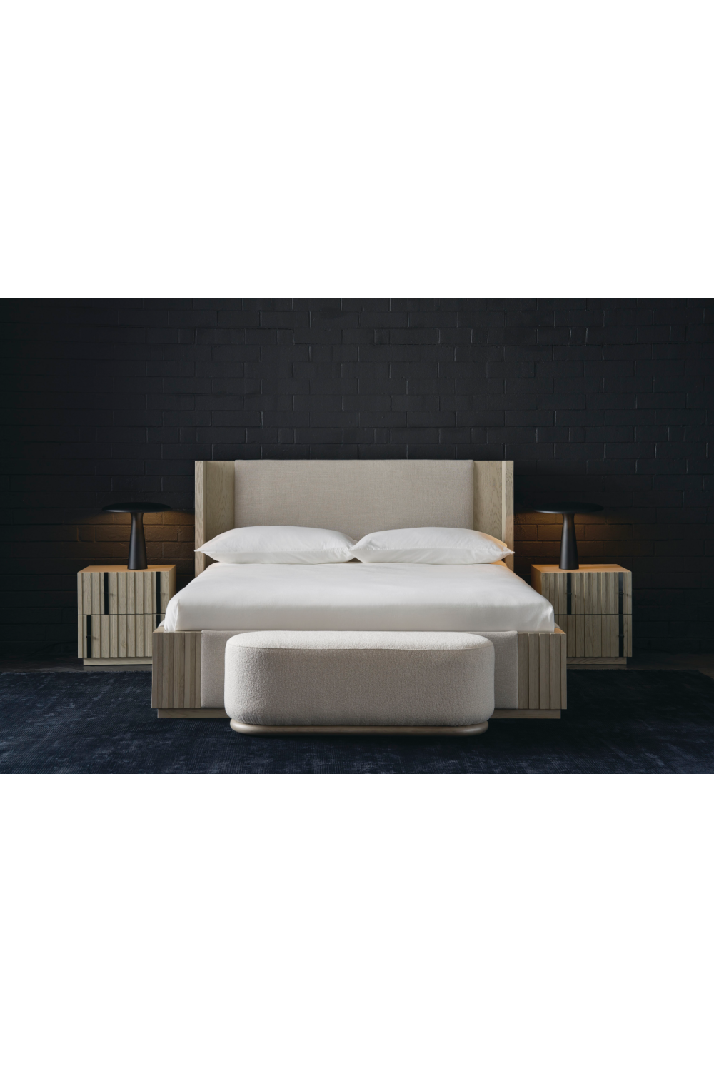   Bouclé Oval Bench | Oroa.com