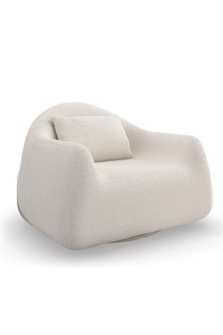   Bouclé Modern Swivel Chair | Oroa.com