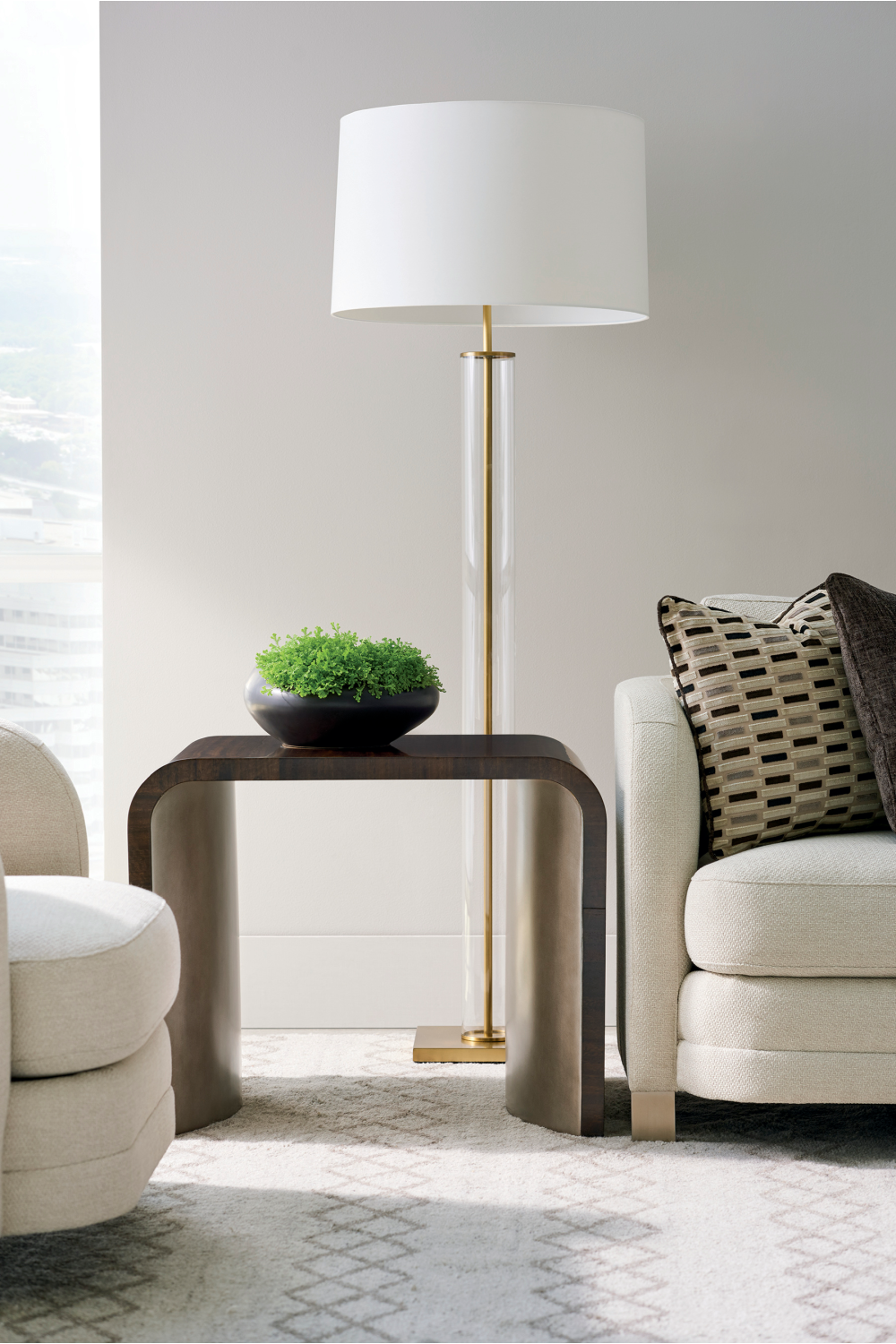   Eucalyptus Curved End Table | Oroa.com
