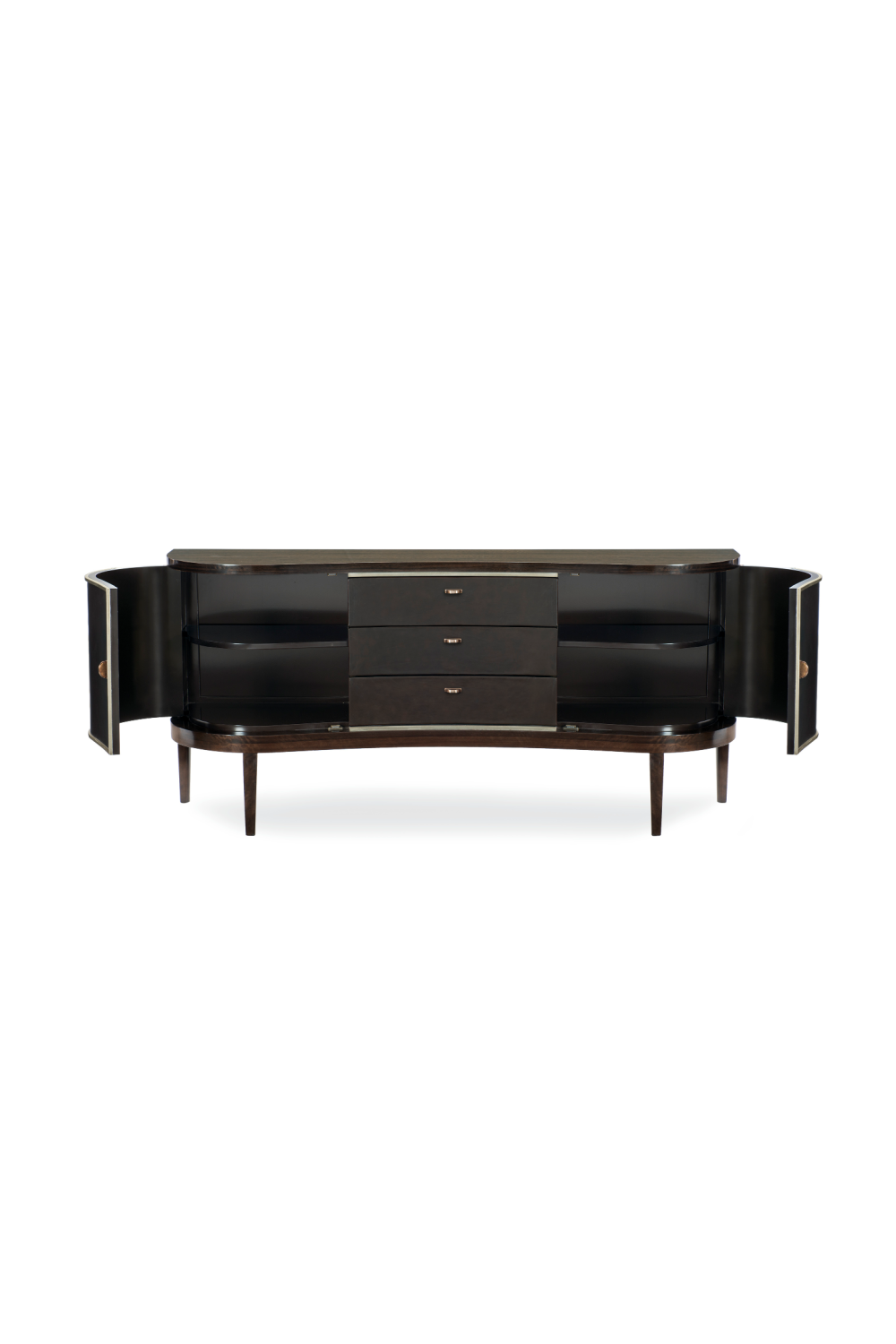   Dark Curved Sideboard | Oroa.com