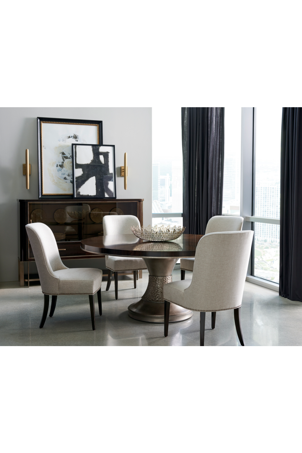   Cream Upholstered Side Chairs (2) | Oroa.com