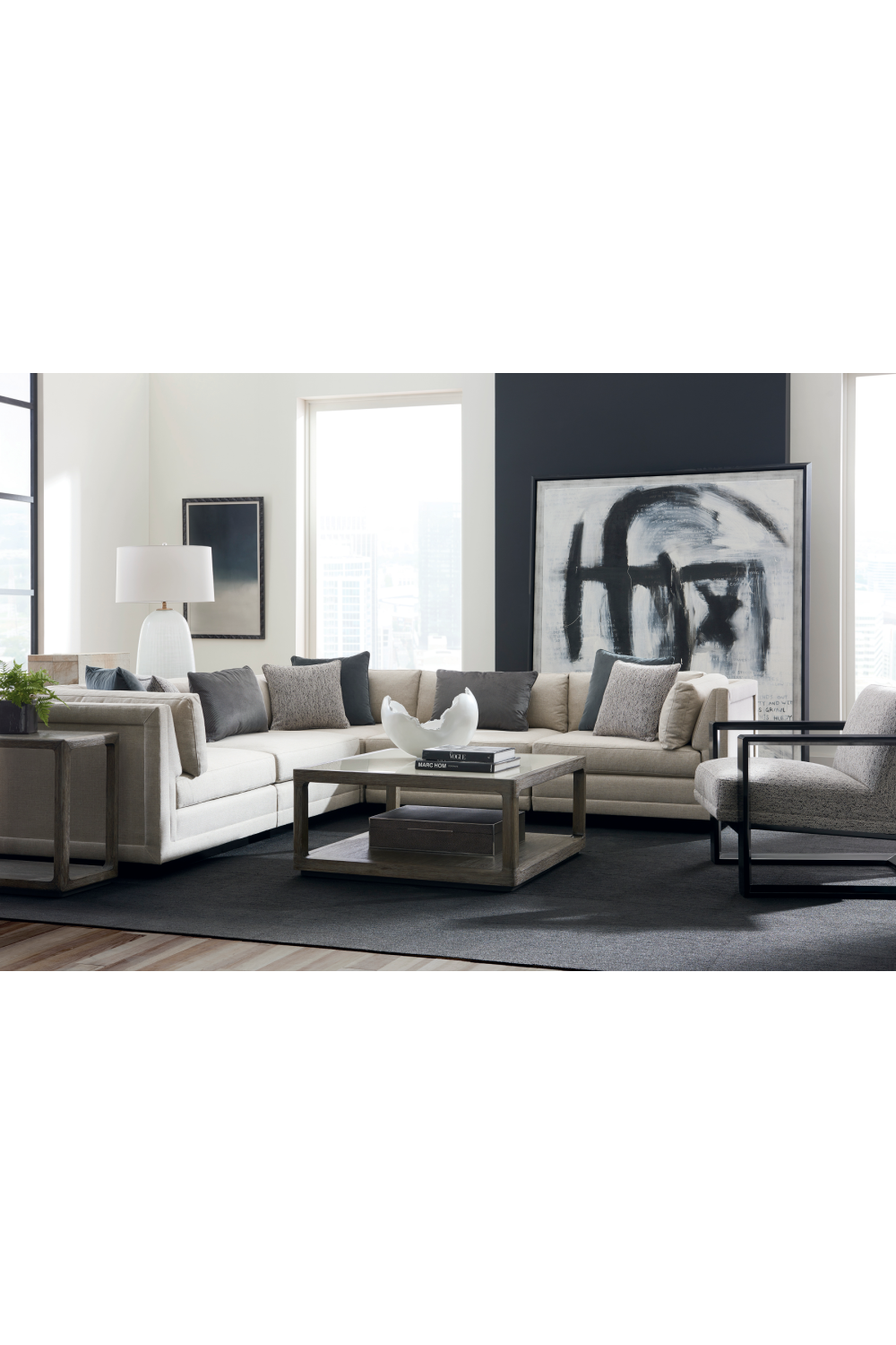   Gray Modern Sectional Sofa | Oroa.com
