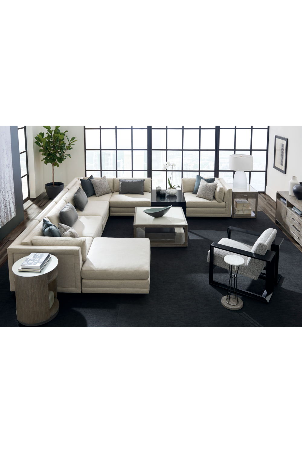   Gray Modern Sectional Sofa | Oroa.com