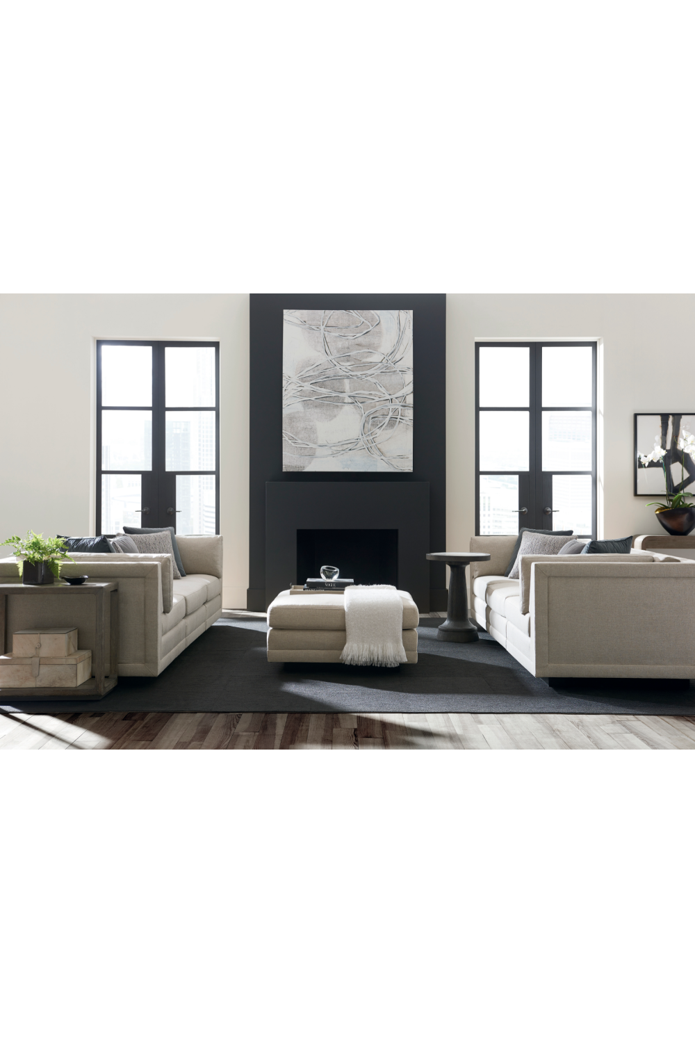   Neutral-Toned Sectional Sofa | Oroa.com