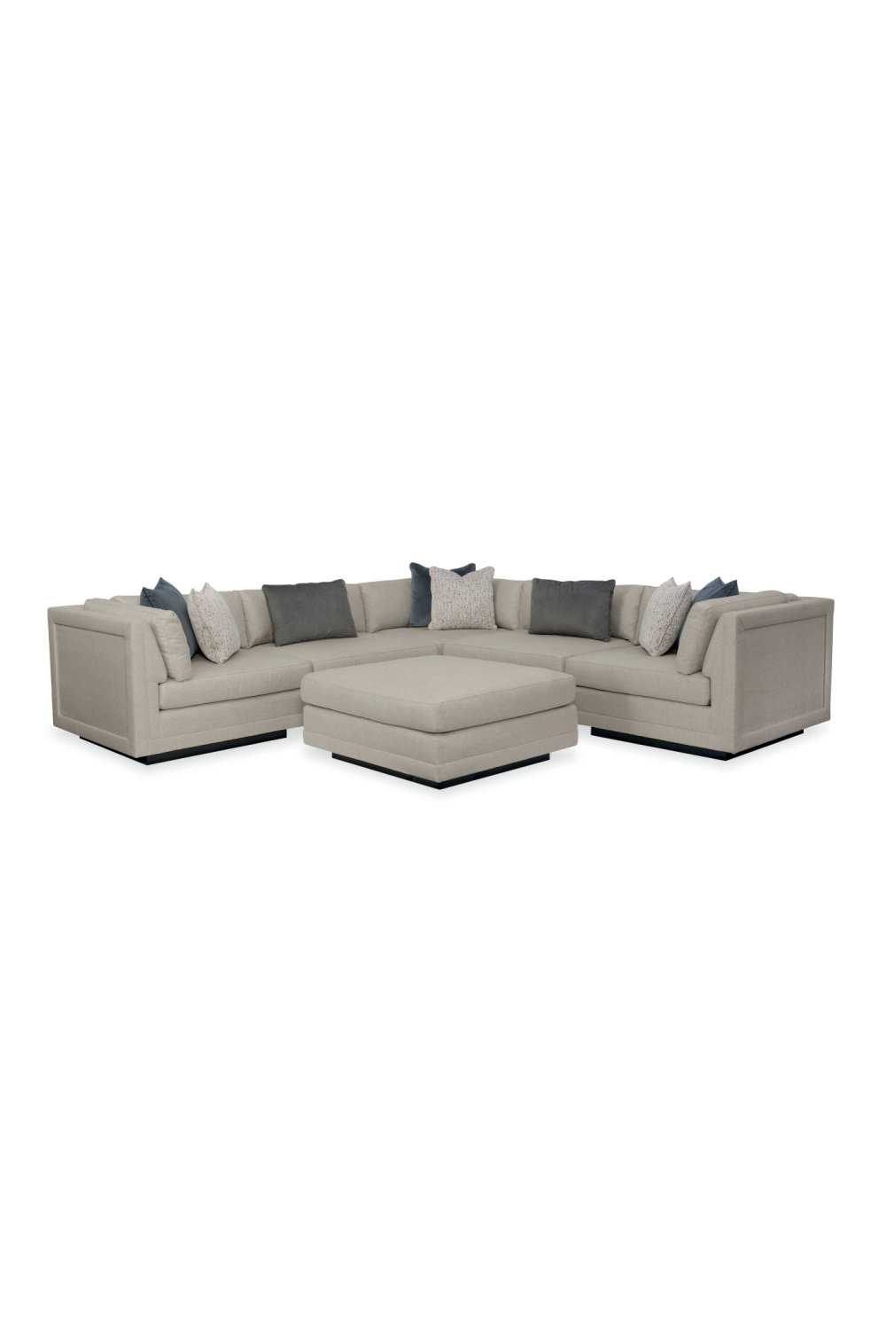   Neutral-Toned Sectional Sofa | Oroa.com
