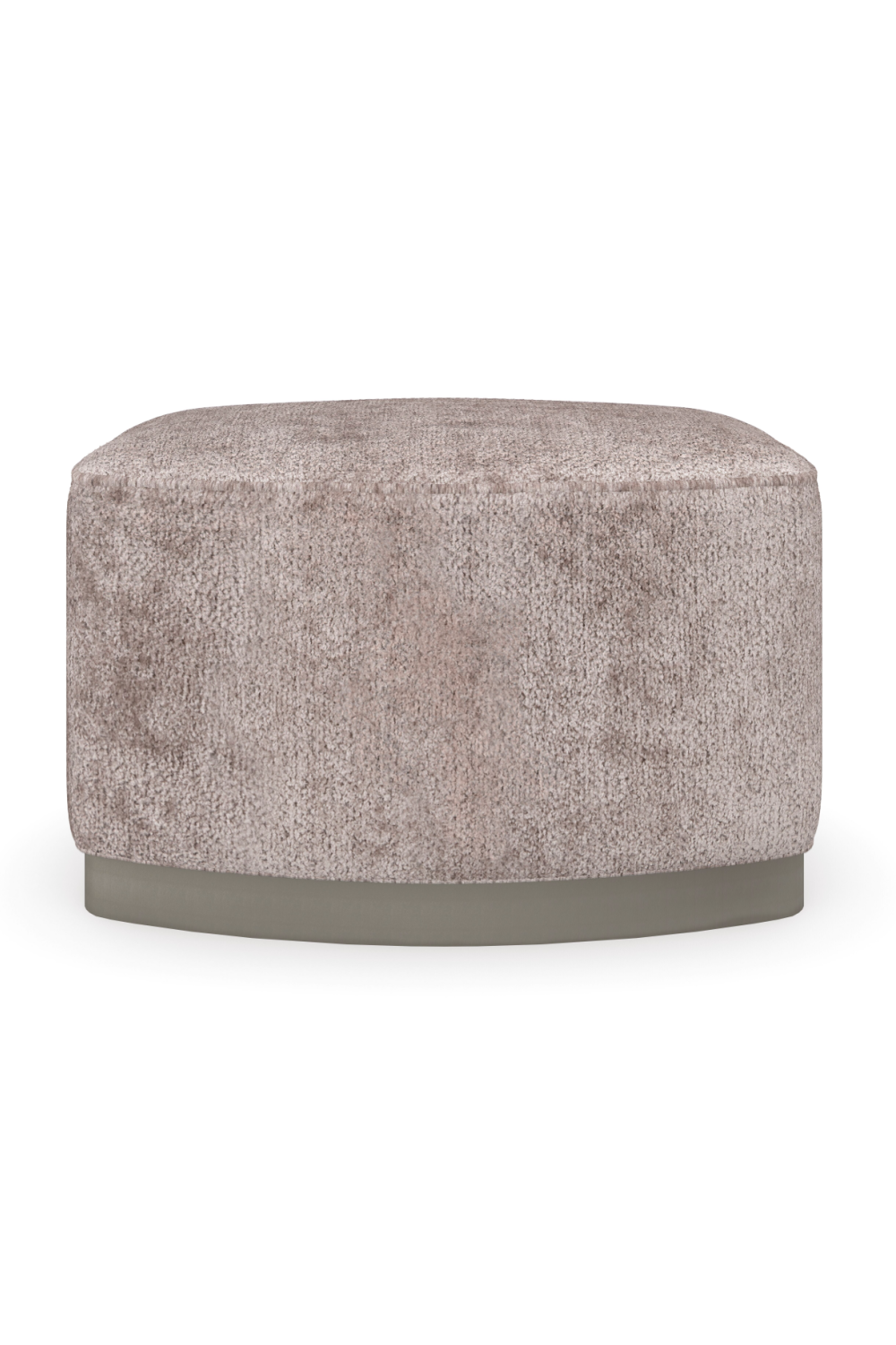   Gray Velvet Ottoman | Oroa.com