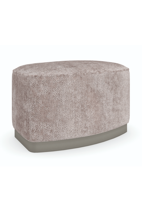   Gray Velvet Ottoman | Oroa.com