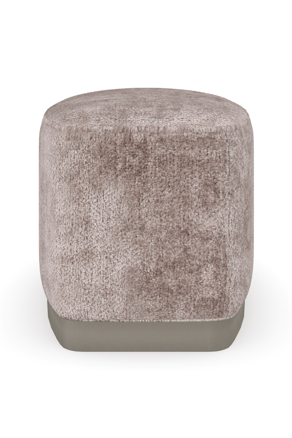   Gray Velvet Ottoman | Oroa.com