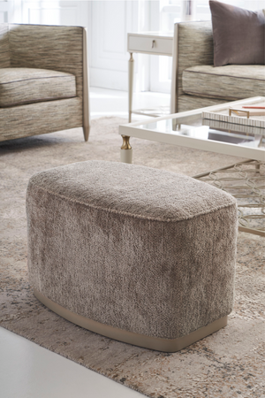   Gray Velvet Ottoman | Oroa.com