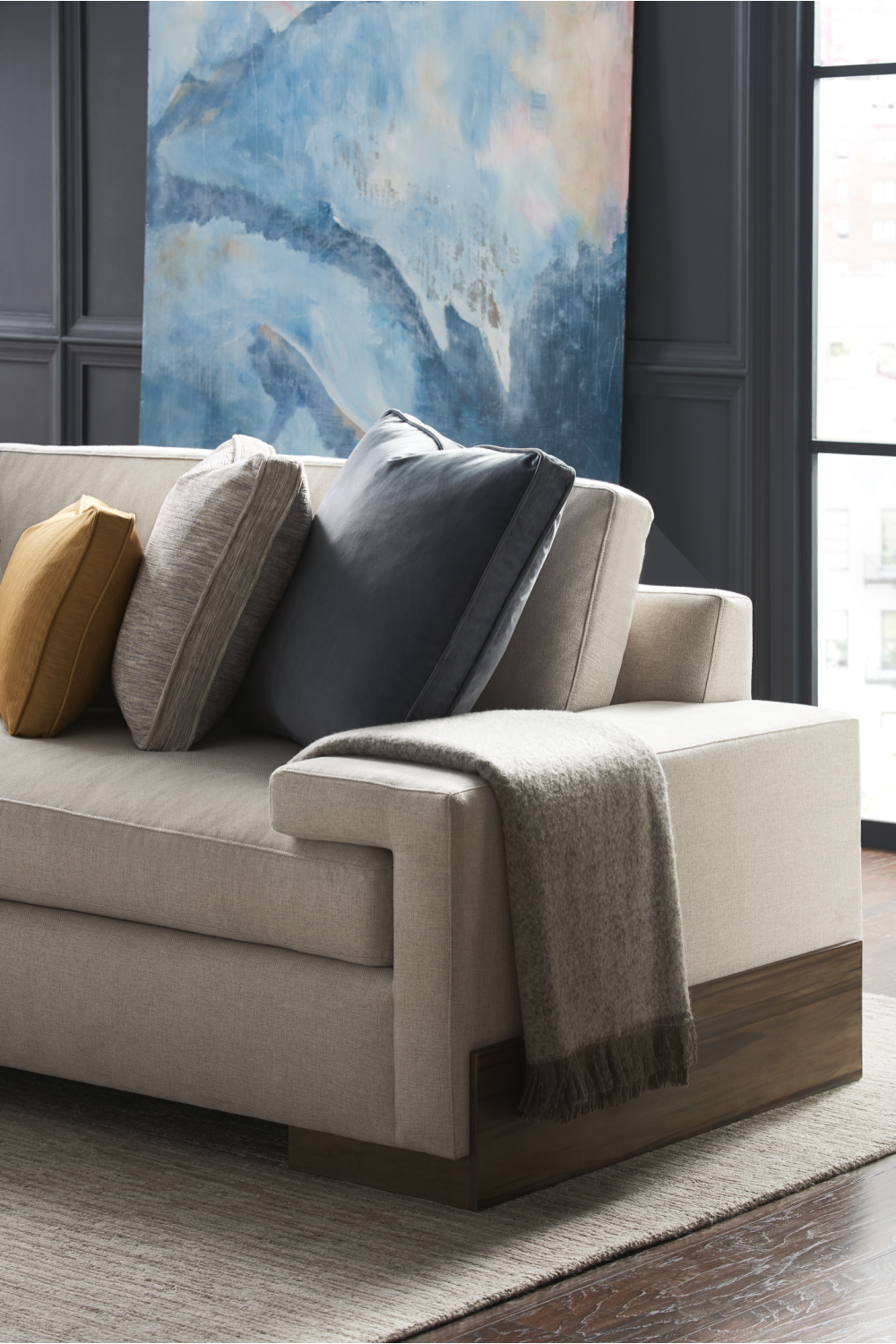   Neutral-Toned Sectional Sofa | Oroa.com