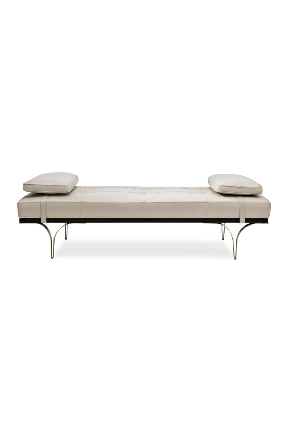   Taupe Leather Daybed | Oroa.com