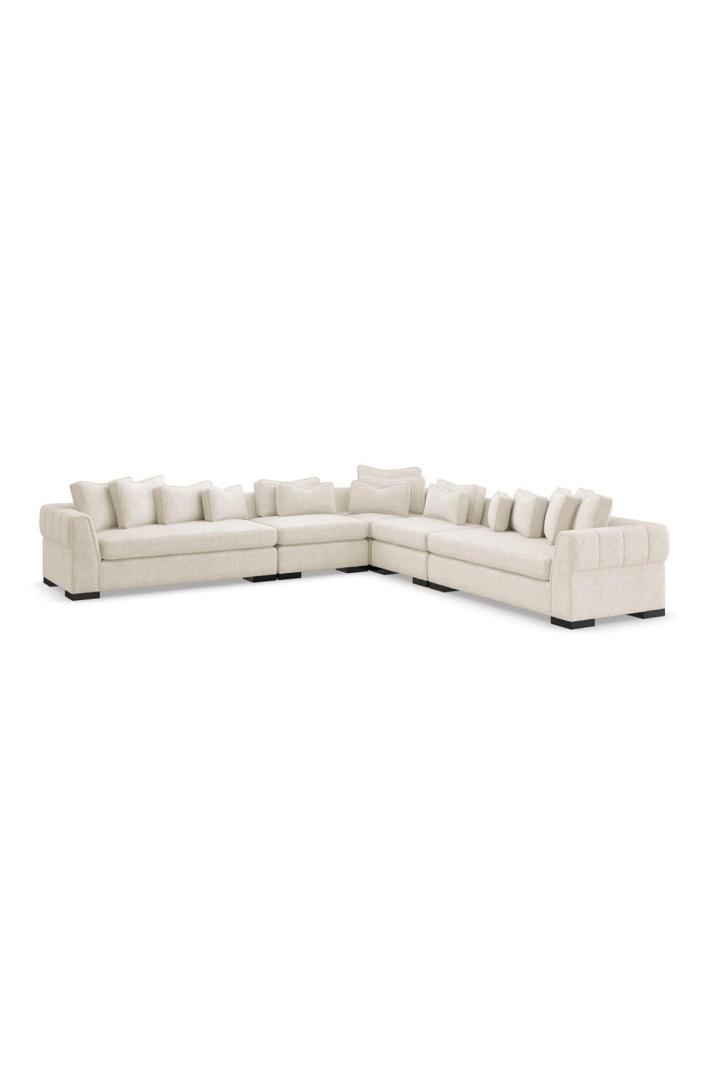   Cream Modern Armless Chair | Oroa.com
