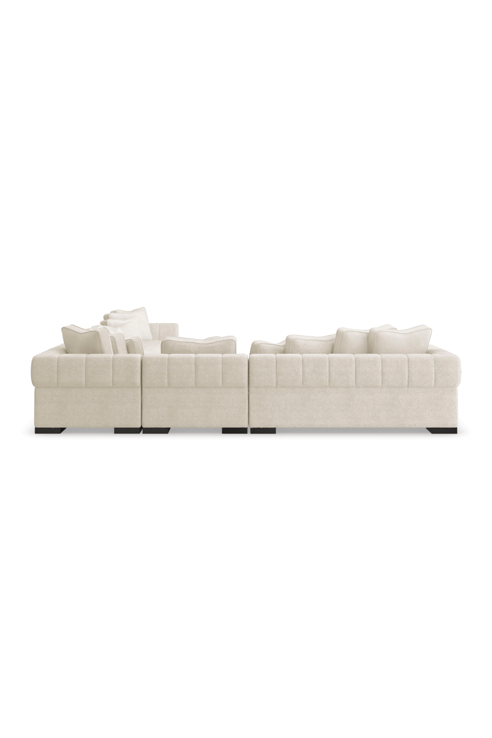   Cream Modern Armless Chair | Oroa.com