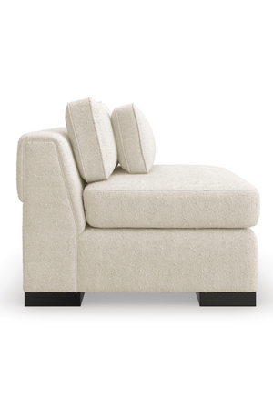   Cream Modern Armless Chair | Oroa.com