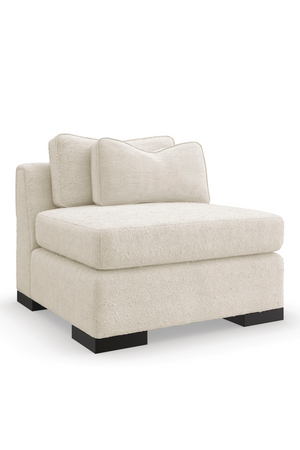   Cream Modern Armless Chair | Oroa.com