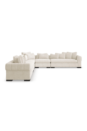   Cream Modern Armless Chair | Oroa.com